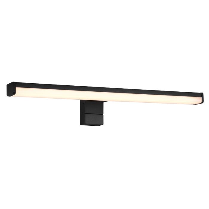 Moderne wandlamp Celal, zwart, kunststof, geïntegreerde LED