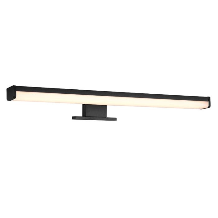 Moderne wandlamp Celal, zwart, kunststof, geïntegreerde LED