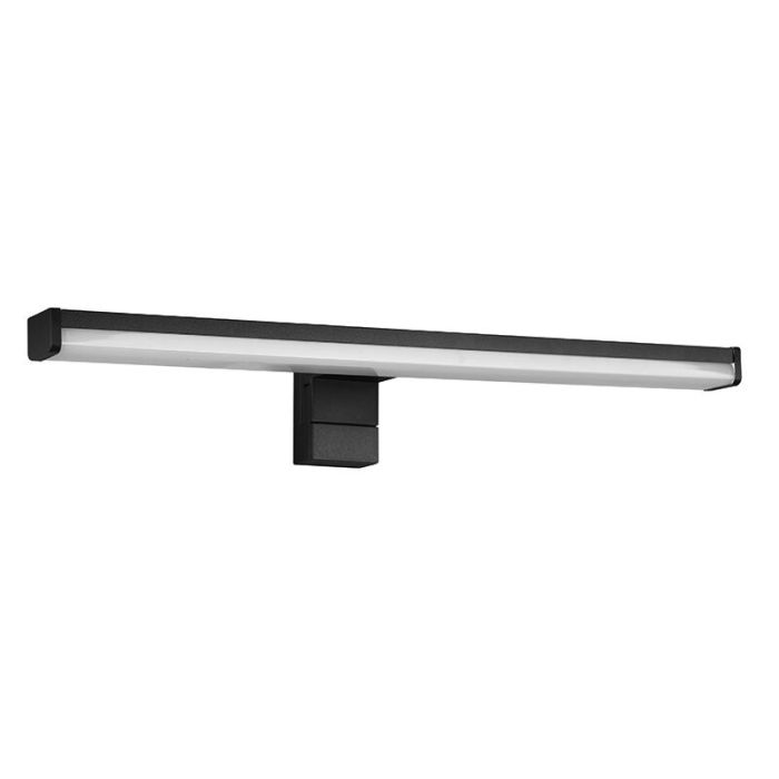 Moderne wandlamp Celal, zwart, kunststof, geïntegreerde LED