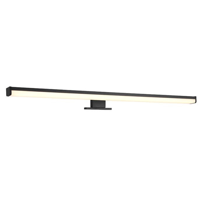 Moderne wandlamp Celal, zwart, kunststof, geïntegreerde LED
