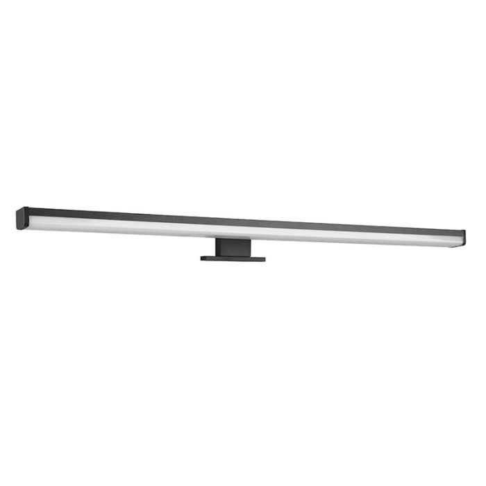 Moderne wandlamp Celal, zwart, kunststof, geïntegreerde LED