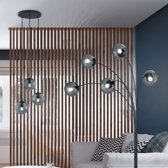Moderne hanglamp Resi, antraciet