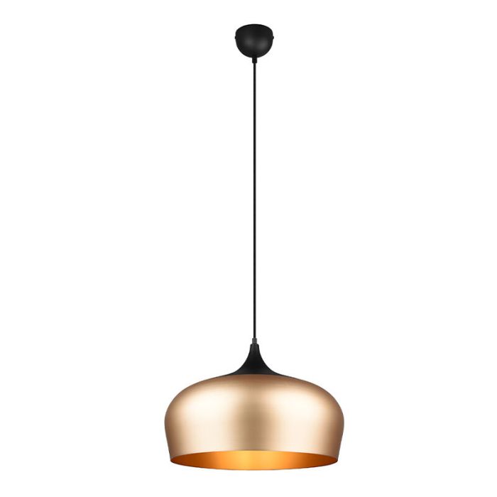 Moderne hanglamp Kinga, messing, aluminium