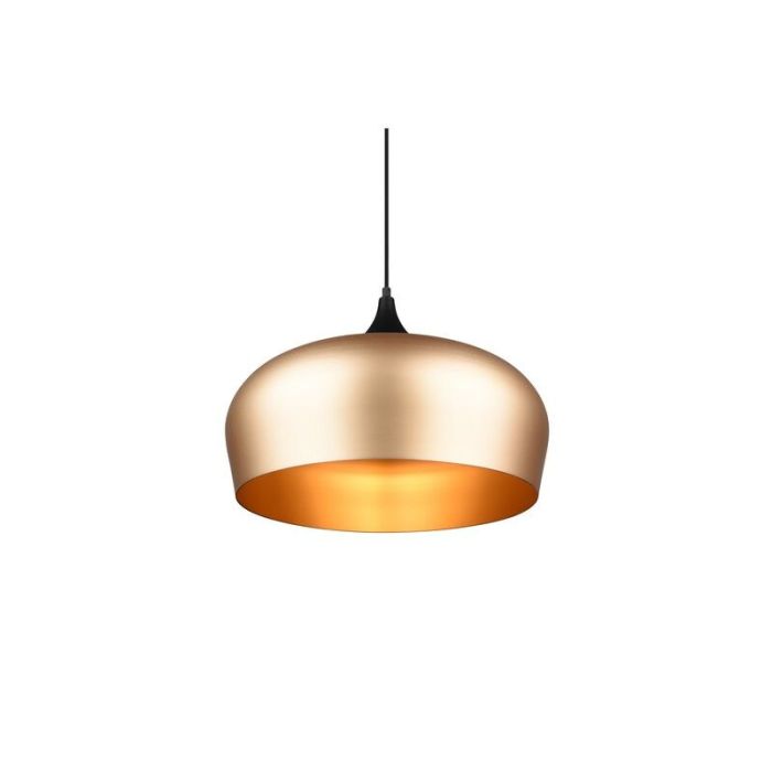 Moderne hanglamp Kinga, messing, aluminium