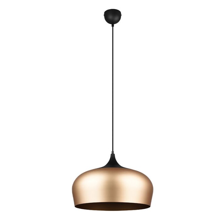 Moderne hanglamp Kinga, messing, aluminium