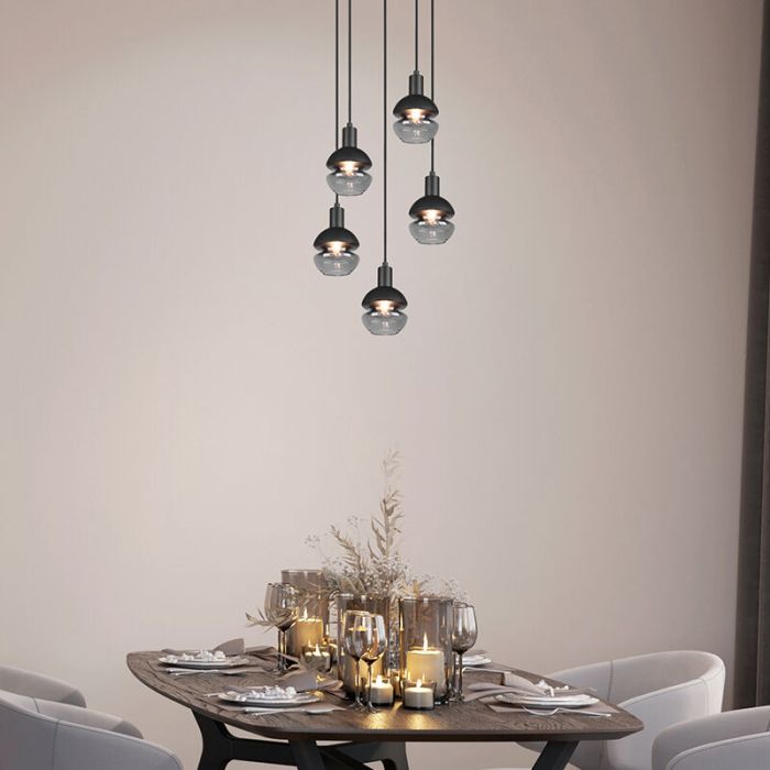 Zwarte hanglamp modern, Selinay