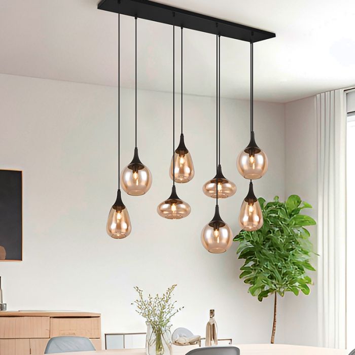 Amberkleurige hanglamp design, Sybren