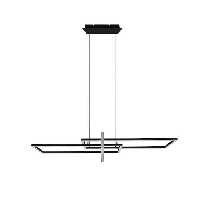 Moderne hanglamp Hatun, zwart, incl. LED, warm wit