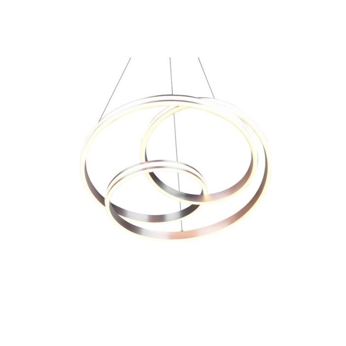 Nikkelen hanglamp modern, Elyse, 60W, in lichtkleur verstelbare LED