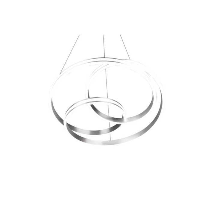 Nikkelen hanglamp modern, Elyse, 60W, in lichtkleur verstelbare LED