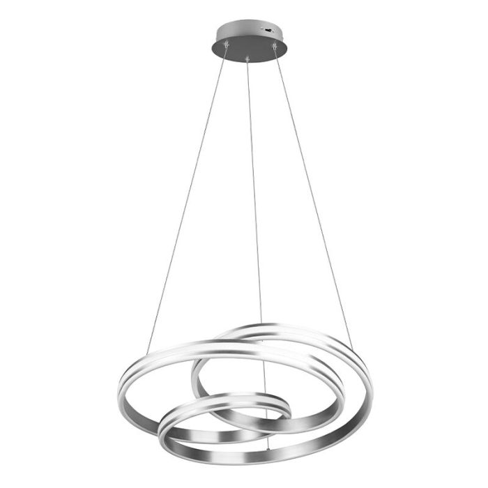 Nikkelen hanglamp modern, Elyse, 60W, in lichtkleur verstelbare LED