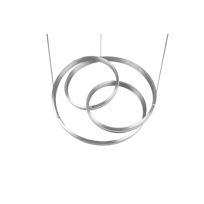 Nikkelen hanglamp modern, Elyse, 60W, in lichtkleur verstelbare LED