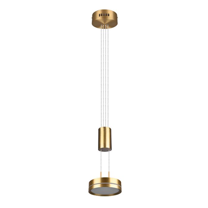 Messing hanglamp modern, Marjon, 9W, 3000K LED