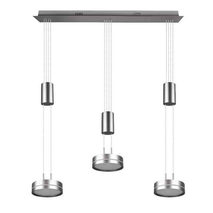 Nikkelen eettafel hanglamp modern, Marjon, 9W, 3000K LED