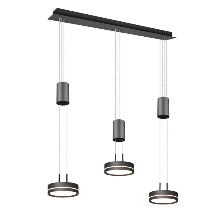 Antraciete hanglamp modern, Marjon, 9W, 3000K LED
