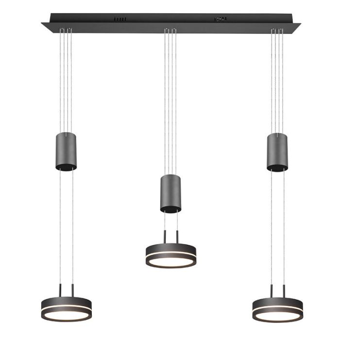Antraciete hanglamp modern, Marjon, 9W, 3000K LED