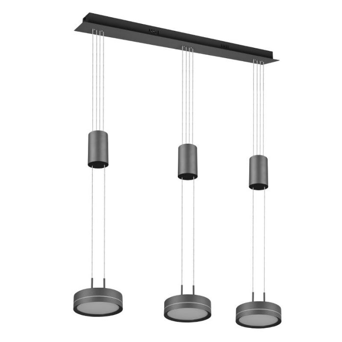 Antraciete hanglamp modern, Marjon, 9W, 3000K LED