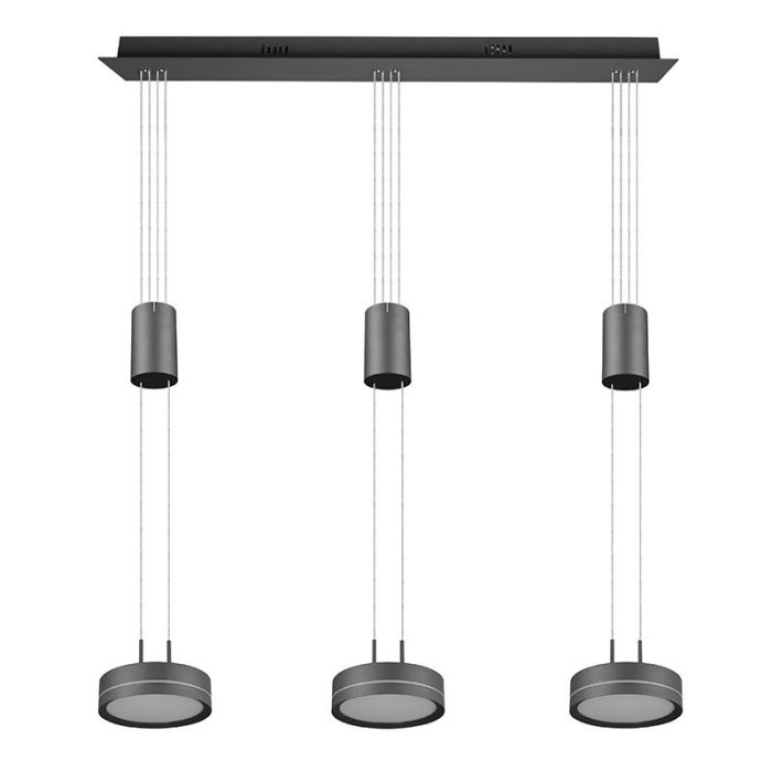 Antraciete hanglamp modern, Marjon, 9W, 3000K LED