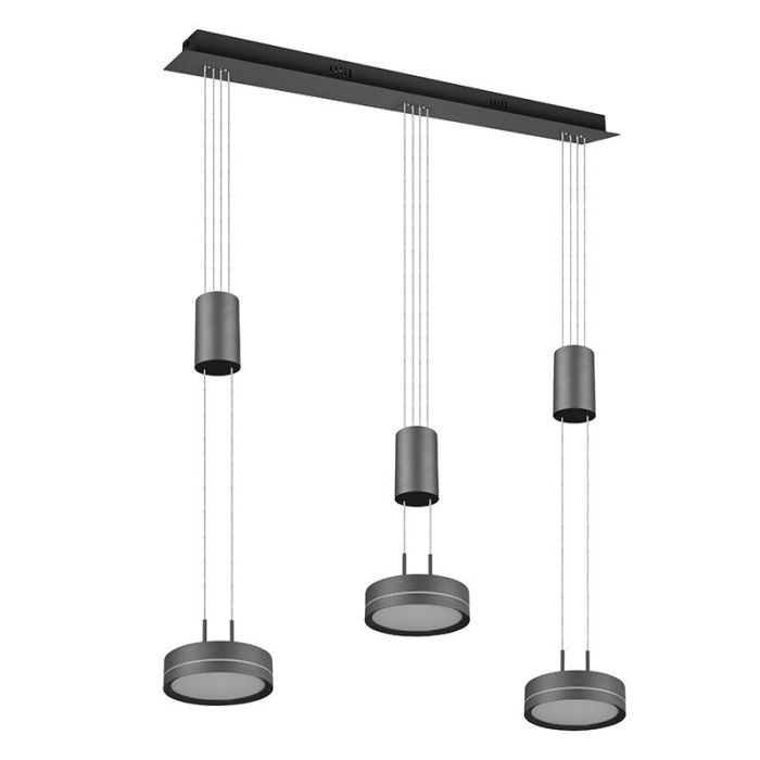 Antraciete hanglamp modern, Marjon, 9W, 3000K LED