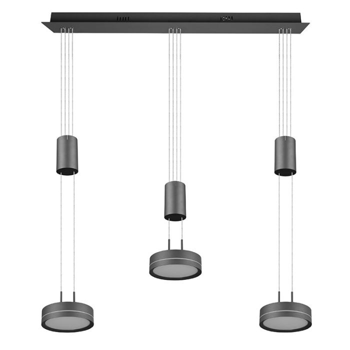 Antraciete hanglamp modern, Marjon, 9W, 3000K LED