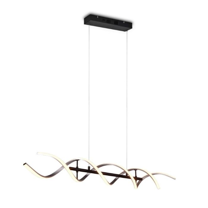 Chromen hanglamp design, Sylvian, 45W, warm tot koud wit verstelbare LED, 3-staps dimbaar