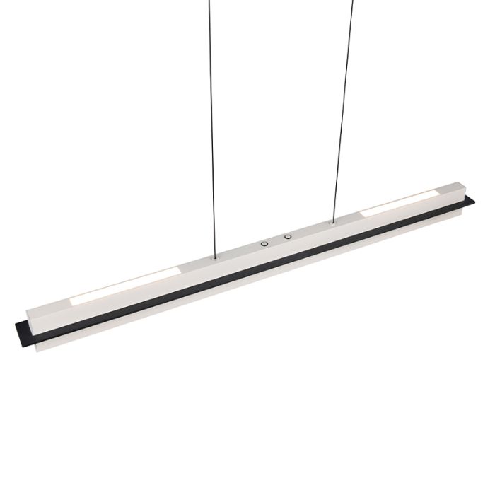 Grijze hanglamp modern, Joek, 22W, warm tot koud wit verstelbare LED, 3-staps dimbaar