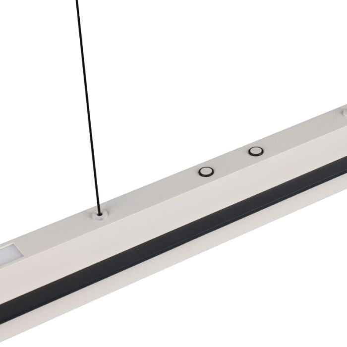 Grijze hanglamp modern, Joek, 22W, warm tot koud wit verstelbare LED, 3-staps dimbaar