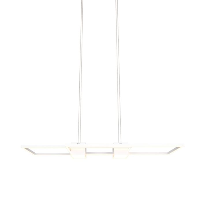 Witte hanglamp design, Sohaib, 37W, warm tot koud wit verstelbare LED, 3-staps dimbaar