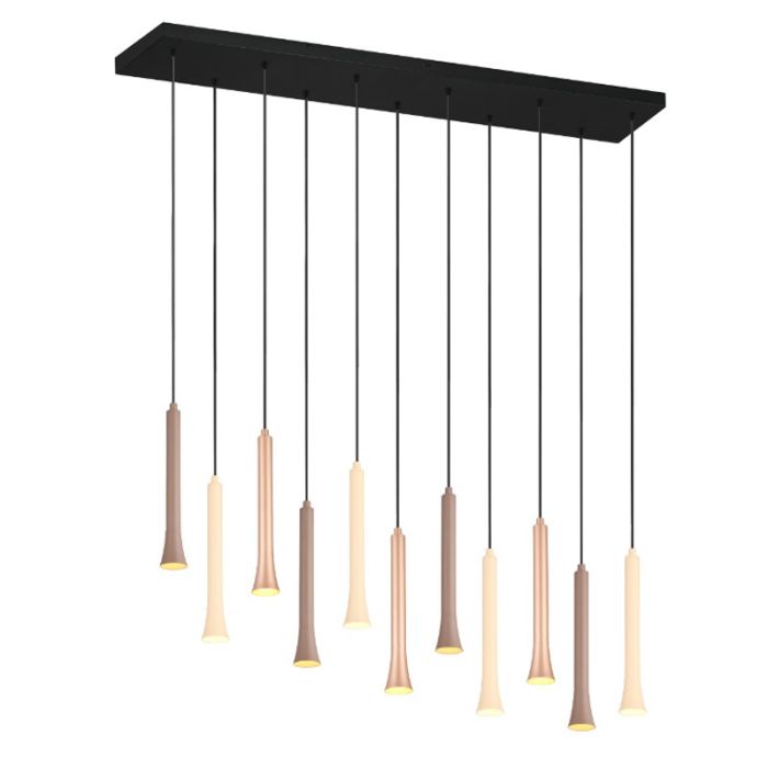 Zwarte hanglamp modern, Albartus, 3W, white switch LED, 3-staps dimbaar