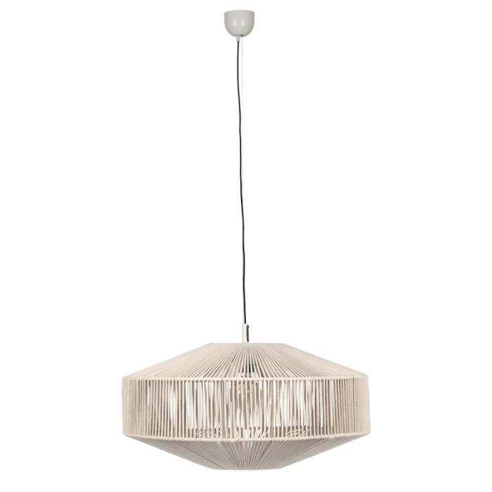 Crème hanglamp landelijk, Martyn