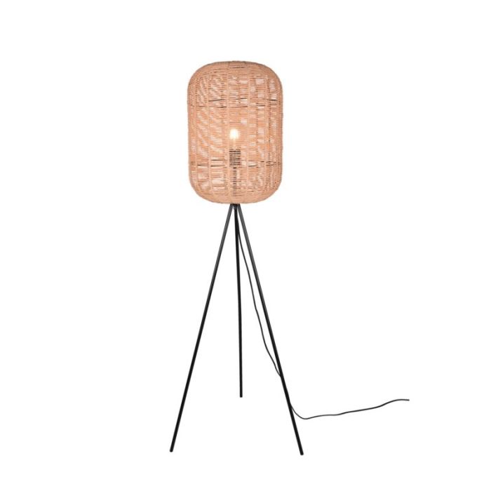 Moderne driepoot vloerlamp Elham, zwart