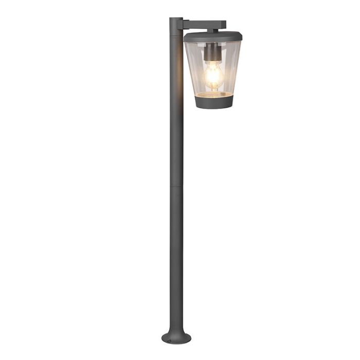 Moderne buitenlamp Kerstin, antraciet, aluminium, IP44