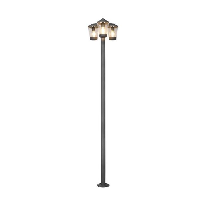 Moderne buitenlamp Kerstin, antraciet, aluminium, IP44