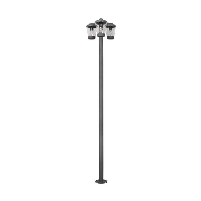 Moderne buitenlamp Kerstin, antraciet, aluminium, IP44