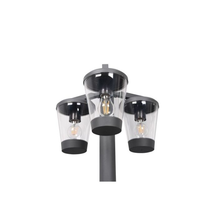 Moderne buitenlamp Kerstin, antraciet, aluminium, IP44