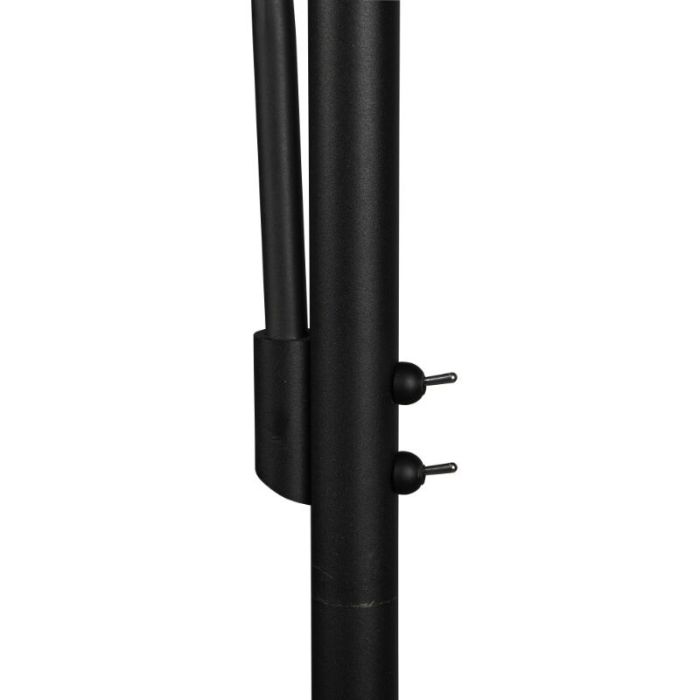 Antraciete staande leeslamp modern, Mirle