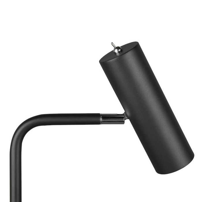 Zwarte vloerlamp modern, Kaso, met schakelaar