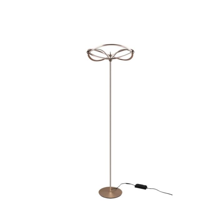 Moderne vloerlamp Remy, messing, 31w geintegreerd LED