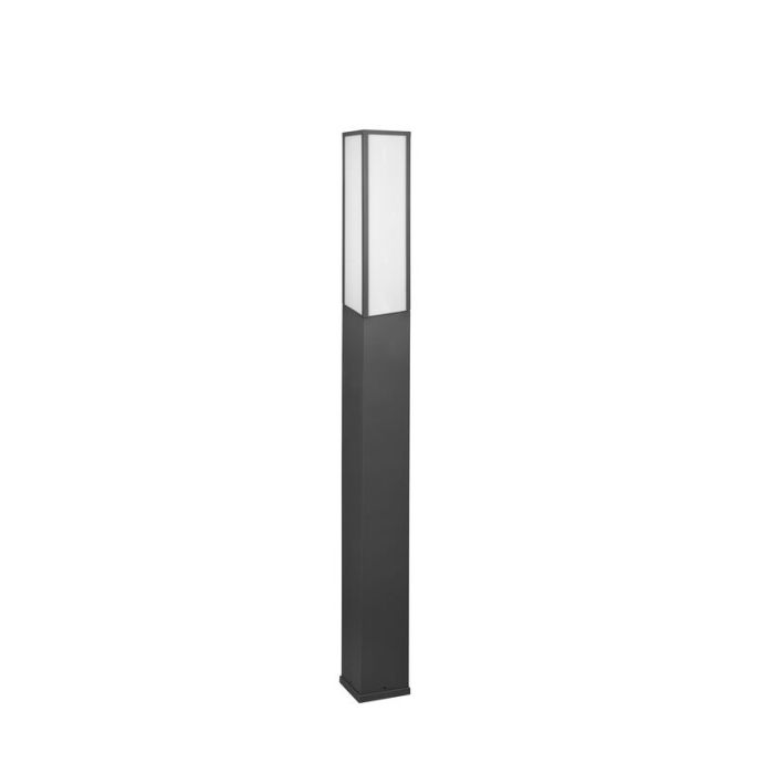 Moderne staande buitenlamp Tessy, antraciet, met warm wit LED licht