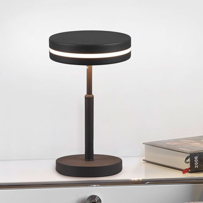 Antraciete tafellamp Marjon, metaal, modern, 6w, 3000K LED
