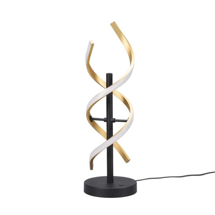Messing tafellamp design, Sylvian, 20W, warm tot koud wit verstelbare LED, met touchdimmer