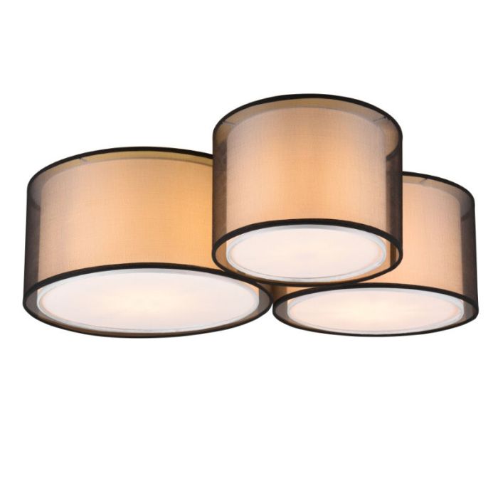 Antraciete plafonnière modern, Mirle