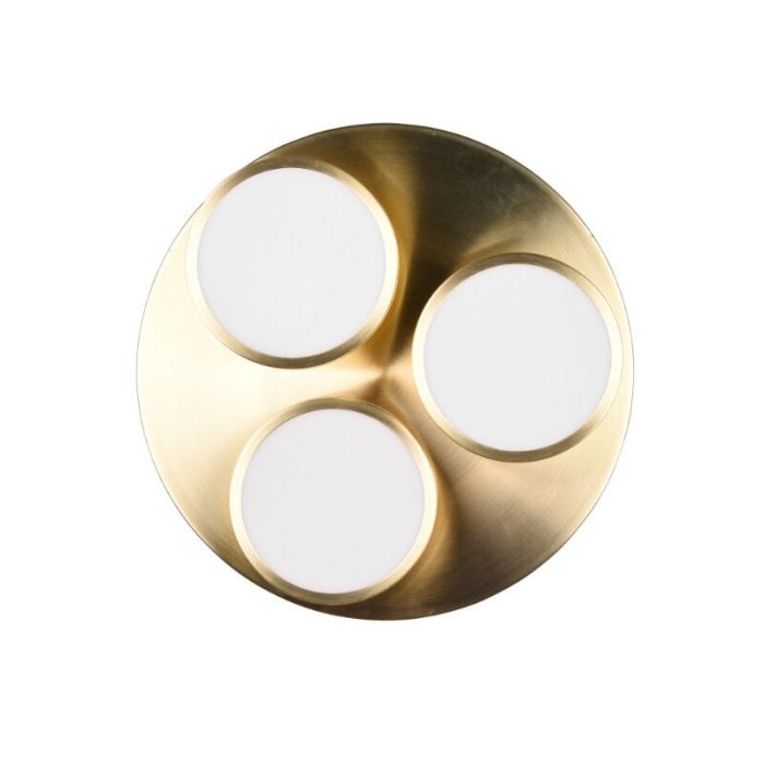 Messing plafonnière modern, Marjon, 24W, 3000K LED, 3-staps dimbaar