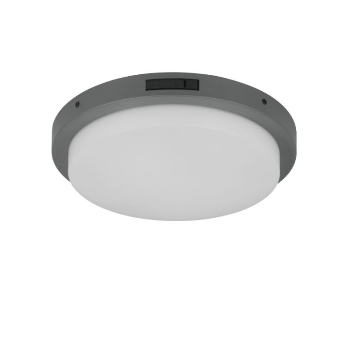 Antraciete buiten wandlamp met bewegingssensor metaal, Prashant, 14W, white switch LED, IP54