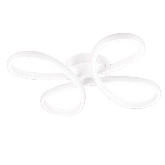 Witte plafondlamp design, Vikash, 25W, 4000K LED, 3-staps dimbaar