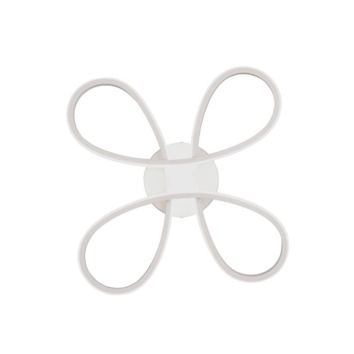 Witte plafondlamp design, Vikash, 25W, 4000K LED, 3-staps dimbaar