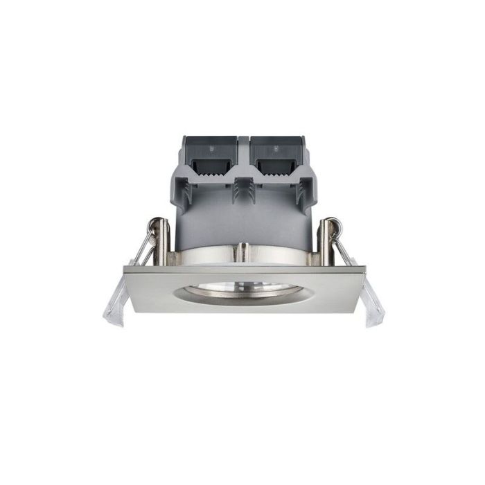 Nikkelen badkamer inbouwspot Iman, metaal, IP65, 5 watt
