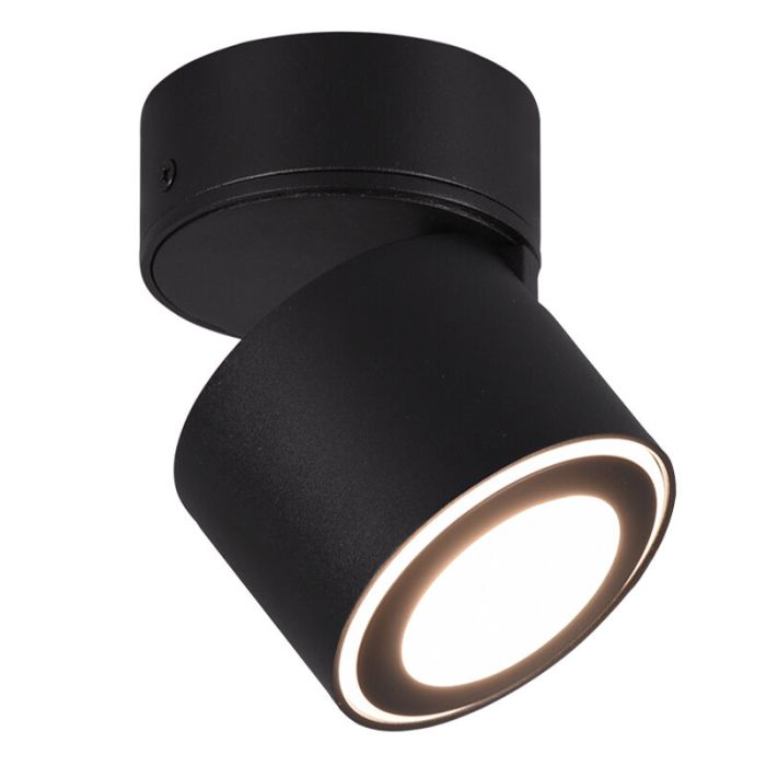Moderne plafonniere Jorno, zwart, 3,5w geintegreerd LED