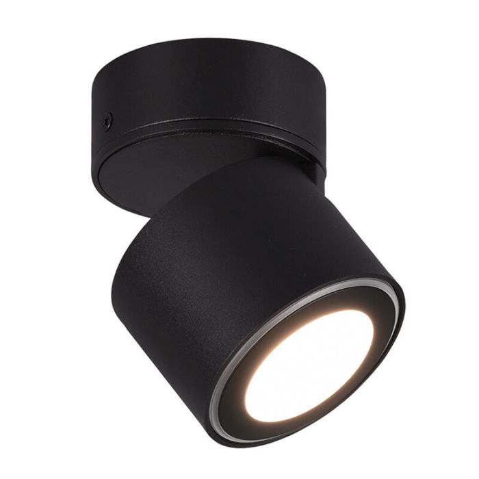 Moderne plafonniere Jorno, zwart, 3,5w geintegreerd LED