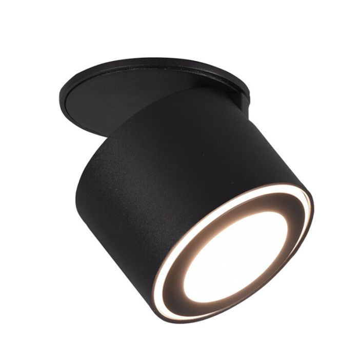 Moderne plafonniere Jorno, zwart, 3,5w geintegreerd LED
